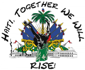 Design printed to support "Haiti Rise" event